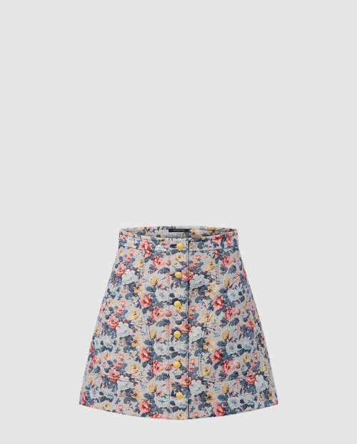 [LOUIS VUITTON-루이비통]플로럴 자카드 A라인 스커트 1AGPKM