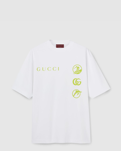[GUCCI-구찌]프린트 코튼 저지 티셔츠 798115