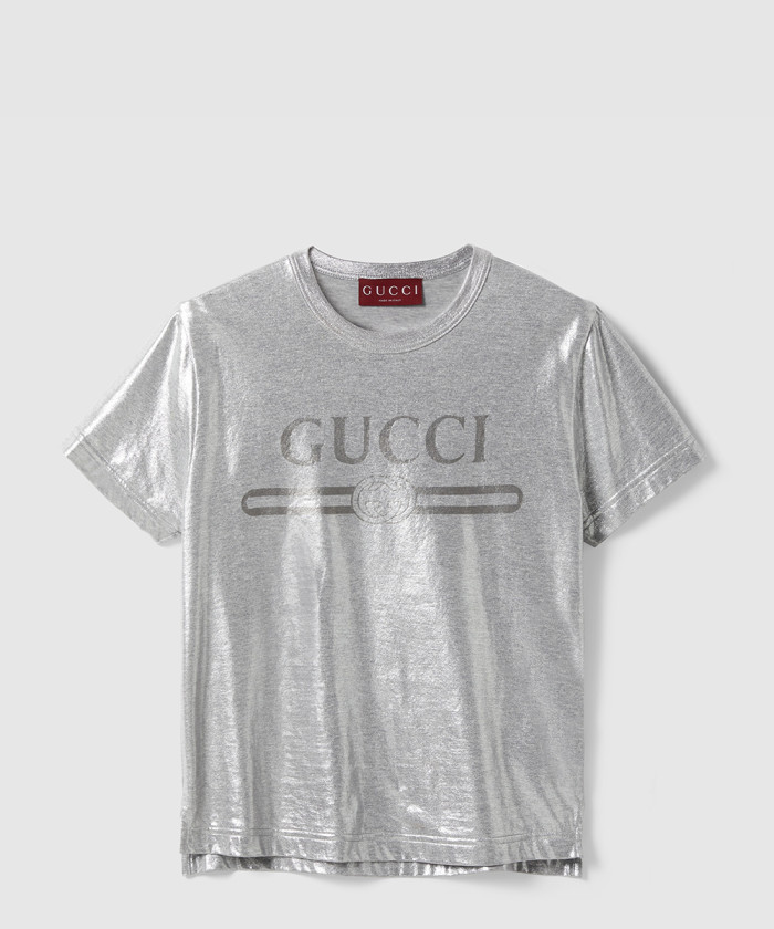 레플리카|이미테이션 gucci-구찌프린트-라미네이트-코튼-티셔츠-805285