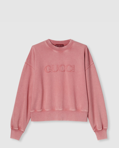 [GUCCI-구찌]자수 코튼 저지 스웨트셔츠 789582