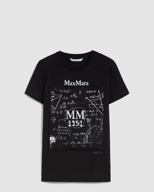 [MAXMARA-막스마라]레귤러핏 프린트 코튼 티셔츠