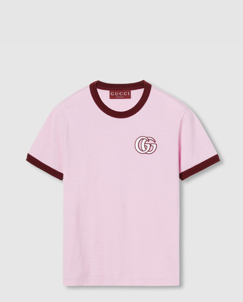 [GUCCI-구찌]자수 코튼 저지 티셔츠 ‎818787