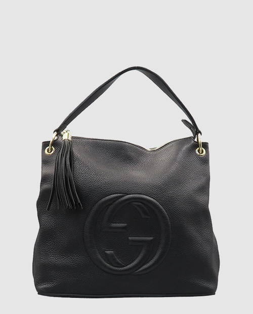 [GUCCI-구찌]GG 레더 태슬 소호 숄더백 408825
