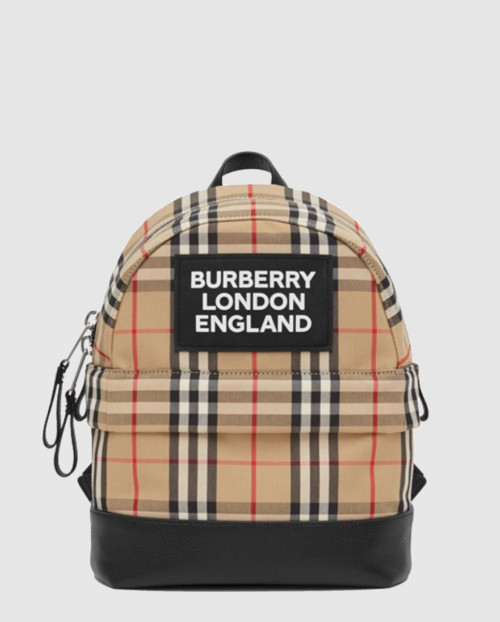 [BURBERRY-버버리]로고 아플리케 빈티지 체크백팩 80310061