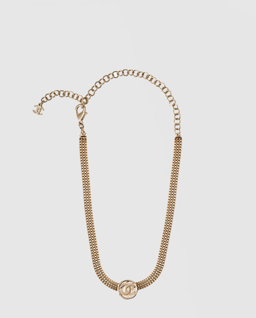 [CHANEL-샤넬]더블 C 메탈 목걸이 AB7908