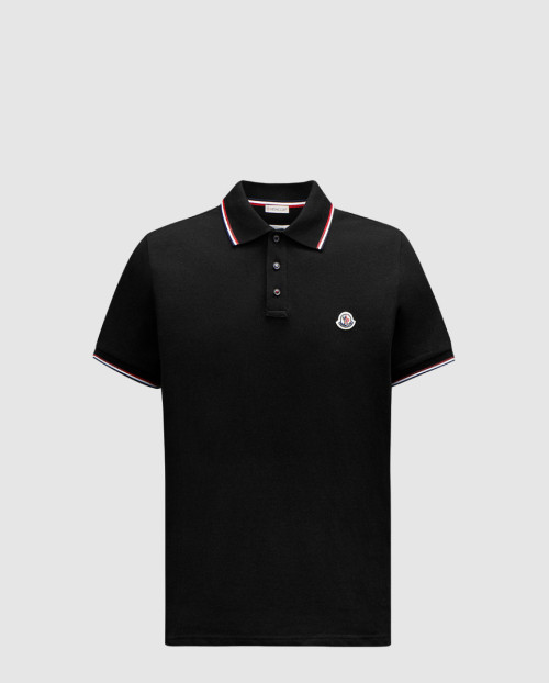 [MONCLER-몽클레어]트리밍 코튼 피케 폴로 셔츠