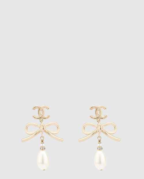 [CHANEL-샤넬]리본 귀걸이 AB8378