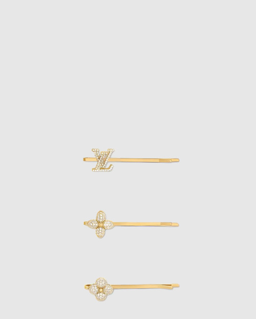 LOUIS VUITTON-루이비통]이니셜 로고 헤어핀 M01672