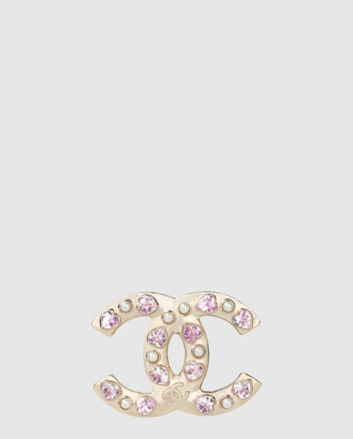 [CHANEL-샤넬]더블 C 하트 브로치 AB8219