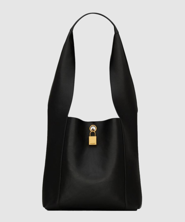 [SAINT LAURENT-생로랑]탠저 Tanger 패드락 팬던트 레더 숄더백 773686