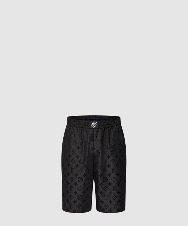 [LOUIS VUITTON-루이비통]모노그램 무아레 자카드 실크 쇼츠 1AGTN4