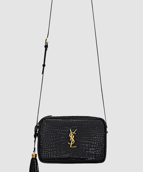 [SAINT LAURENT-생로랑]루 미디엄 파우치 카메라 백 악어 레더 612542