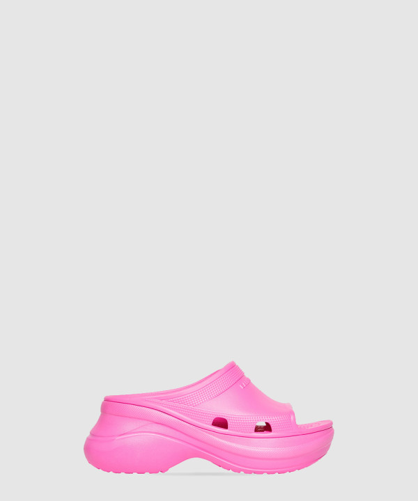 [BALENCIAGA-발렌시아가]풀 크록스 슬라이드 샌들 677389