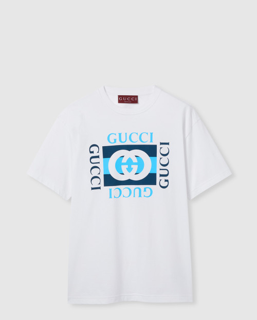 [GUCCI-구찌]프린트 코튼 저지 티셔츠 796395