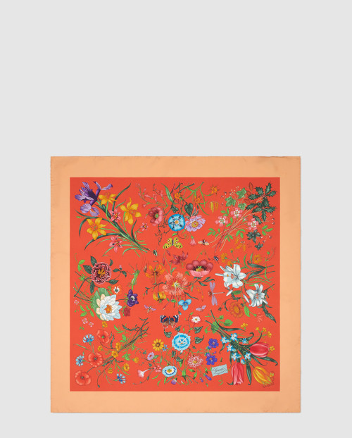 [GUCCI-구찌]프린트 실크 트윌 까레 823486