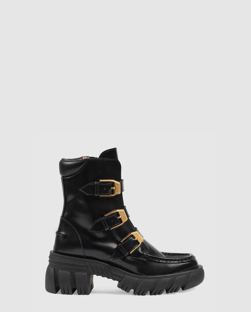 [GUCCI-구찌]버클이 달린 앵클 부츠 663590