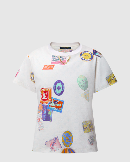 [LOUIS VUITTON-루이비통]마히나 패치 프린트 티셔츠 1AHITS