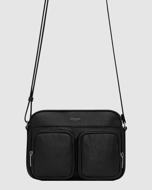 [SAINT LAURENT-생로랑]그레인 가죽 소재의 city 생 로랑 카메라백 729240