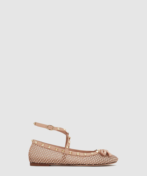 [VALENTINO-발렌티노]스터드 디테일 발레리나