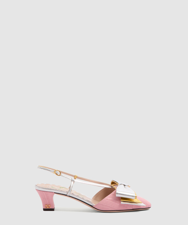 [VALENTINO-발렌티노]자카드 원단 하이힐