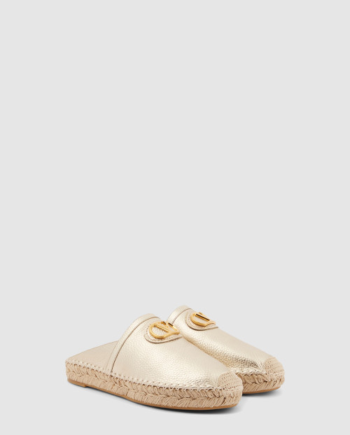 [VALENTINO-발렌티노]메탈릭 가죽 에스파드리유