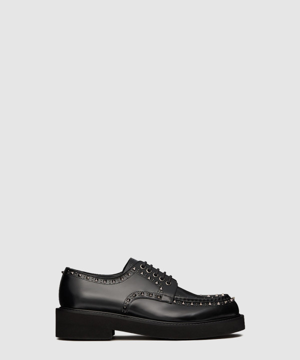 [VALENTINO-발렌티노]가라바니 젠틀글램 송아지 가죽 더비 슈즈