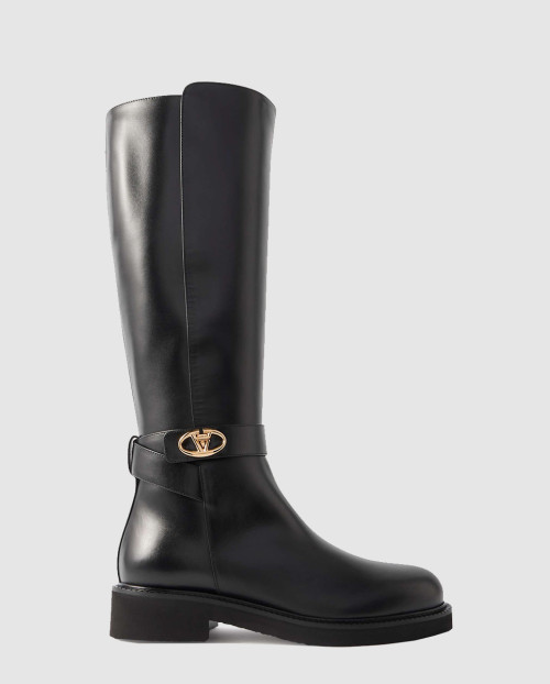 [VALENTINO-발렌티노]가죽 무릎 높이 부츠