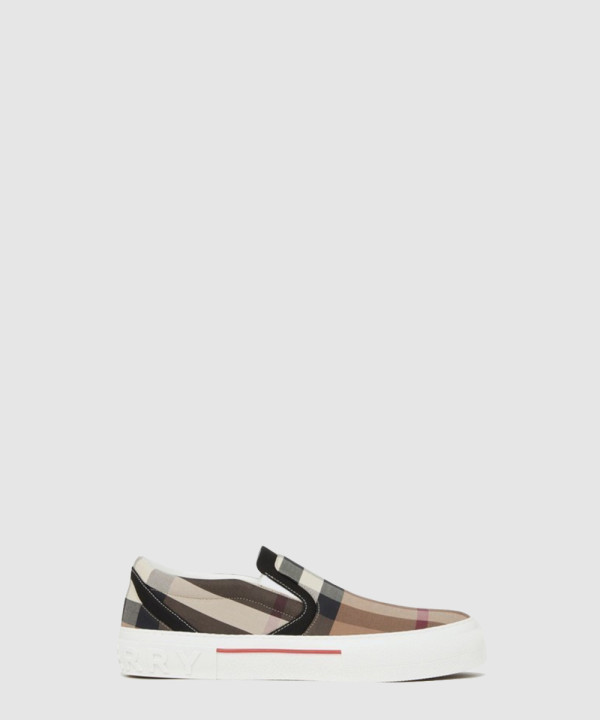 [BURBERRY-버버리]체크 코튼 스니커즈 80567621