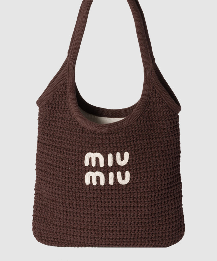 레플리카|이미테이션 miumiu-미우미우아이비-라피아-효과-우븐-토트-백-5bg231