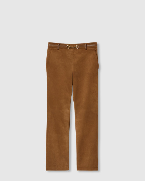 [GUCCI-구찌]홀스빗 스웨이드 팬츠 815074