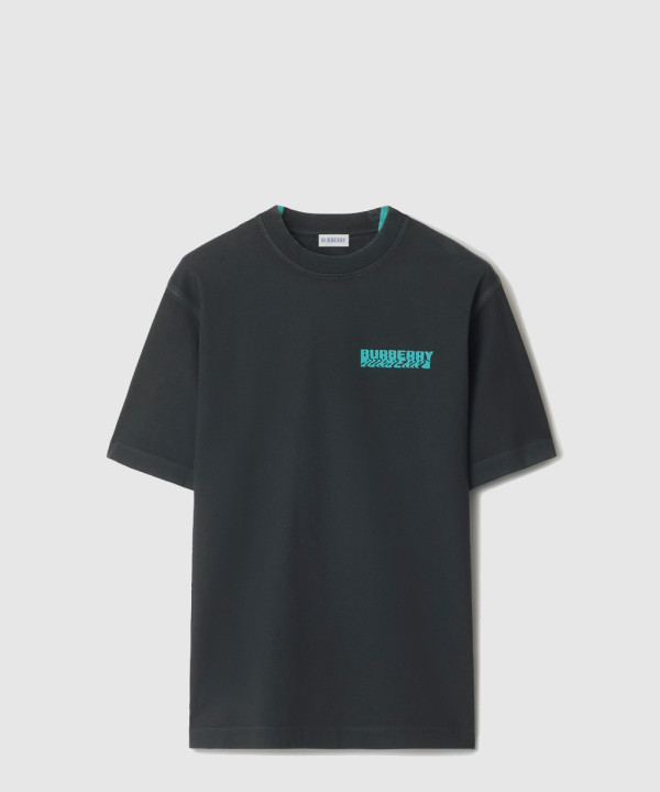 [BURBERRY-버버리]워프드 로고 코튼 티셔츠 81118651