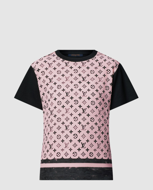 [LOUIS VUITTON-루이비통]워시드 모노그램 프론트 티셔츠 1AIAZW