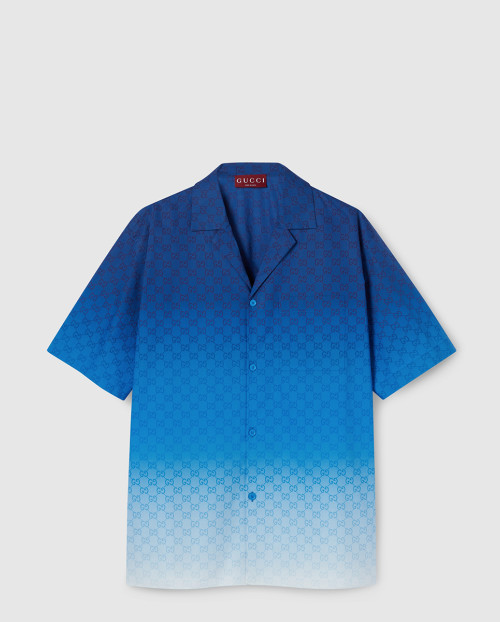 [GUCCI-구찌]프린트 코튼 포플린 볼링 셔츠 794907