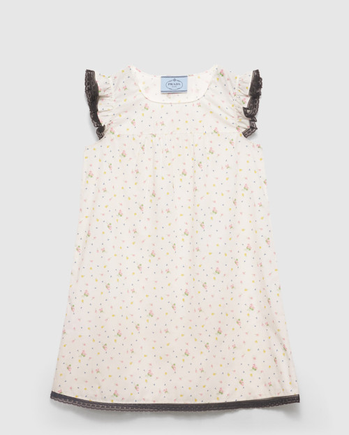 [PRADA-프라다]플로럴 프린트 코튼 바티스트 미니드레스 P3P32