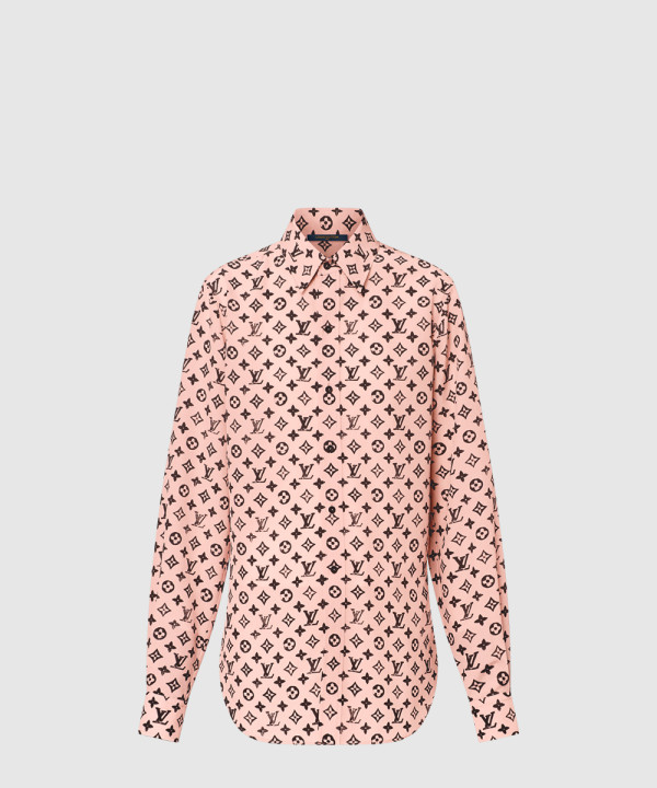 [LOUIS VUITTON-루이비통]워시드 모노그램 실크 셔츠 1AIBA0