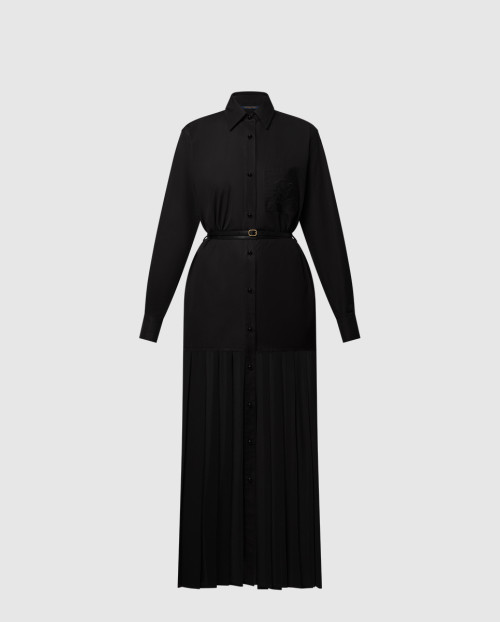 [LOUIS VUITTON-루이비통]시스루 인서트 셔츠 드레스 1AHHZ9