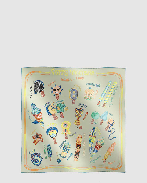 [HERMES-에르메스]Funny Ice Cream 스카프 90