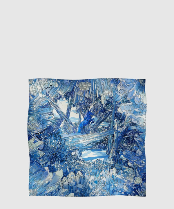 [HERMES-에르메스]La Vallee de Cristal 스카프 90