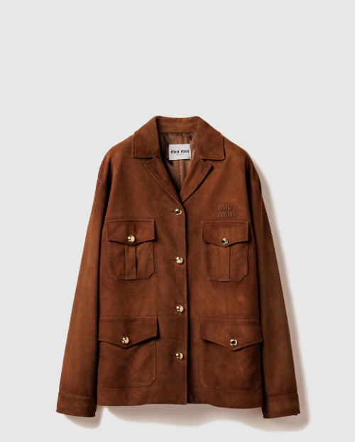 [MIUMIU-미우미우]스웨이드 재킷 MPV932