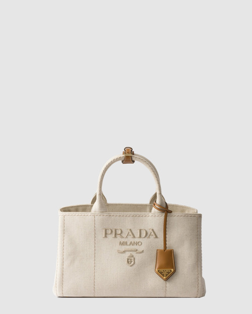 [PRADA-프라다]라지 리넨 혼방 핸드백 1BG554