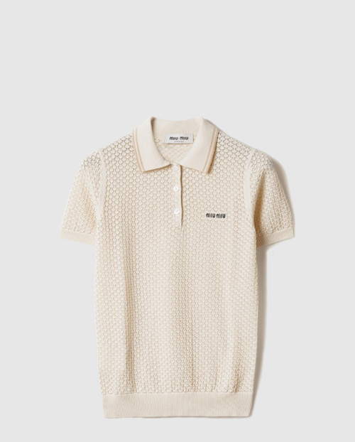 [MIUMIU-미우미우]코튼 폴로 셔츠 MMLB28