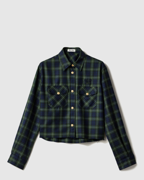 [MIUMIU-미우미우]체크 스커트 MK1907