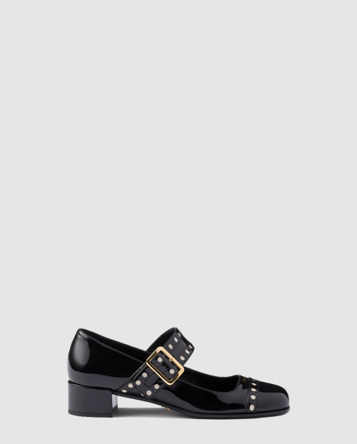 [PRADA-프라다]페이턴트 메리제인 펌프스 1I816N