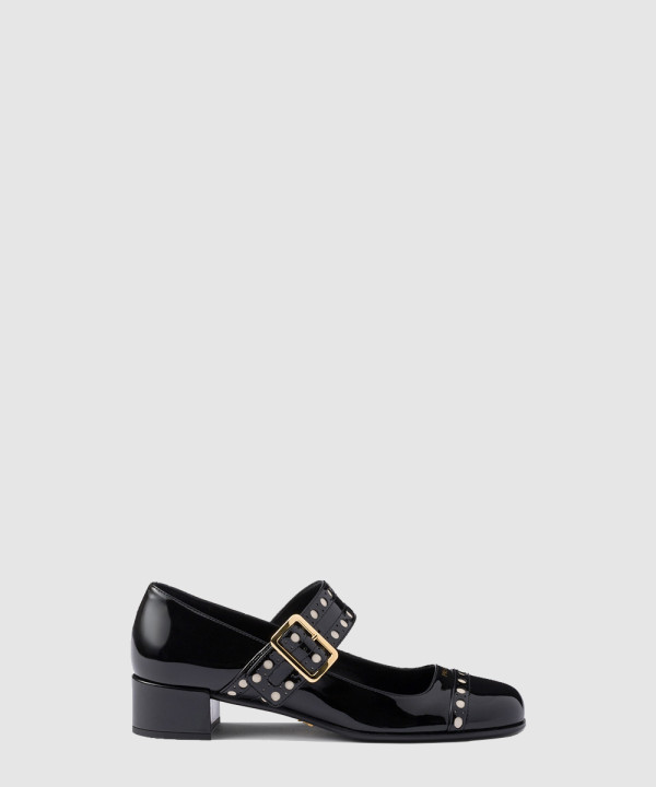 [PRADA-프라다]페이턴트 메리제인 펌프스 1I816N