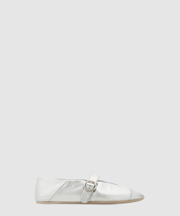 [FERRAGAMO-페레가모]간치니 발레 플랫 01J947