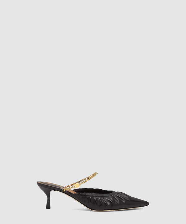 [FENDI-펜디]가죽 미디엄 힐 뮬 8R8519