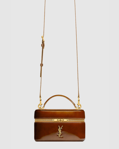 [SAINT LAURENT-생로랑]페이턴트 가죽 소재의 GABY 배니티 백 810932
