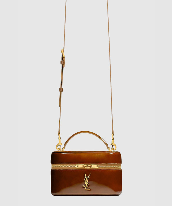 [SAINT LAURENT-생로랑]페이턴트 가죽 소재의 GABY 배니티 백 810932