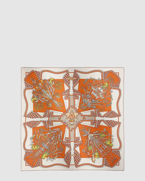 [HERMES-에르메스]Bouquets Sellier 스카프 90