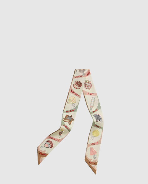 [HERMES-에르메스]Funny Ice Cream Twilly 트윌리